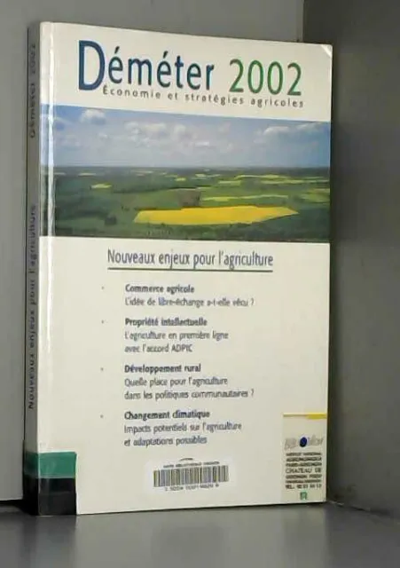 Déméter 2002 : Nouveaux enjeux pour l'agriculture