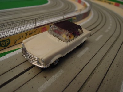 AMS Faller Ams 4852 ~ Mercedes 230 Cabriolet Dans Emballage,60er Ans Jouet BNL1761 