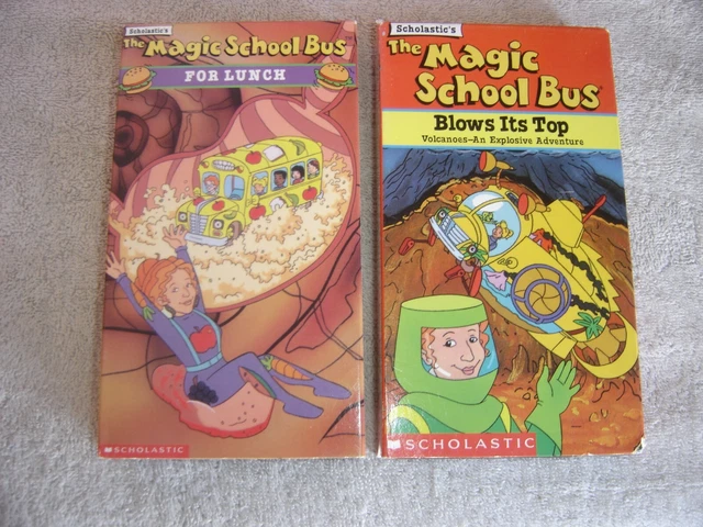 THE MAGIC SCHOOL Bus VHS Volcanoe Digestion Lot 2 Lunch Blows Its Top THE MAGIC SCHOOL Bus VHS Volcanoe Digestion Lot 2 Lunch Blows Its Top