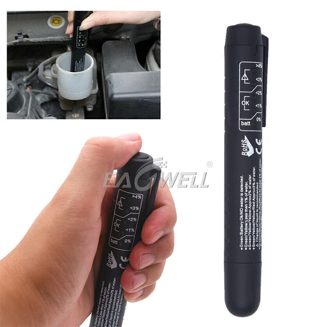 Brake Fluid Tester Cars LED Indicator Auto Oil Testing Tool for DOT3/DOT4/DOT5