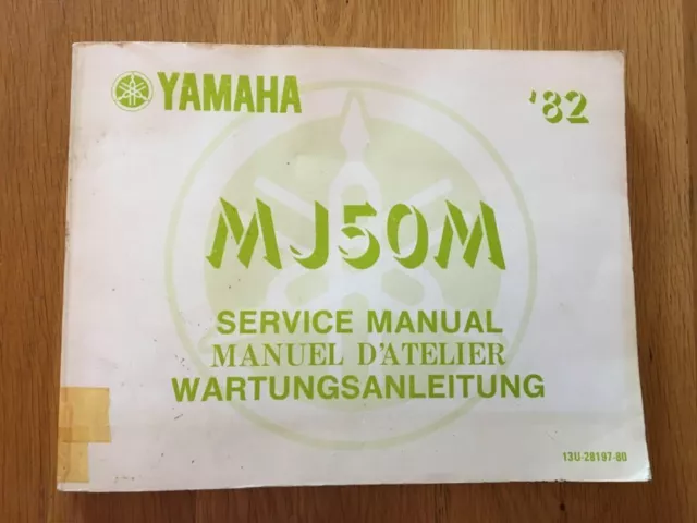 Yamaha MJ50M Owners service manual workshop , See below