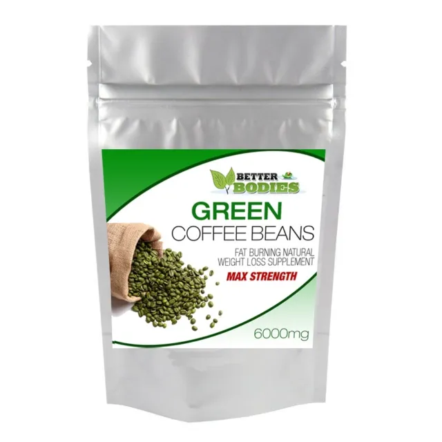 Better Bodies 120 Green Coffee Bean MAX 6000mg HIGH CGA Weight Loss Diet Pills