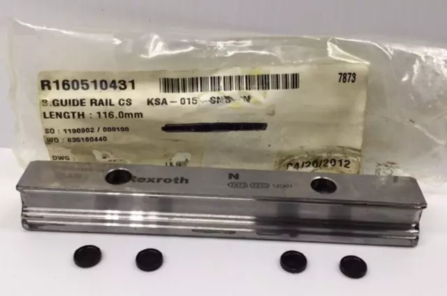 Rexroth R160510431 116 Linear Rail 116mm Length 60mm Center to Center Hole Mount