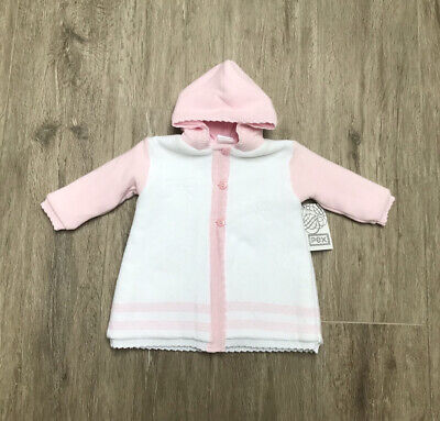 Pex Baby girl knitted jacket age 0/3 Months BNWT