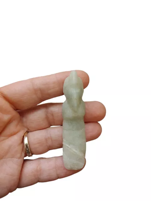 Pre-columbian Jade Avian Pendant