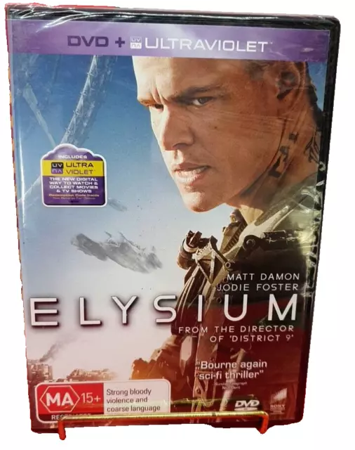 Elysium (DVD, 2013) BRAND NEW SEALED PRODUCT. PAL - Region 4 . Tracked Post. Q12