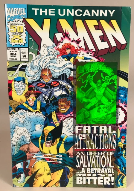 Uncanny X-Men #304, Cover Hologram Card. Marvel, 1993