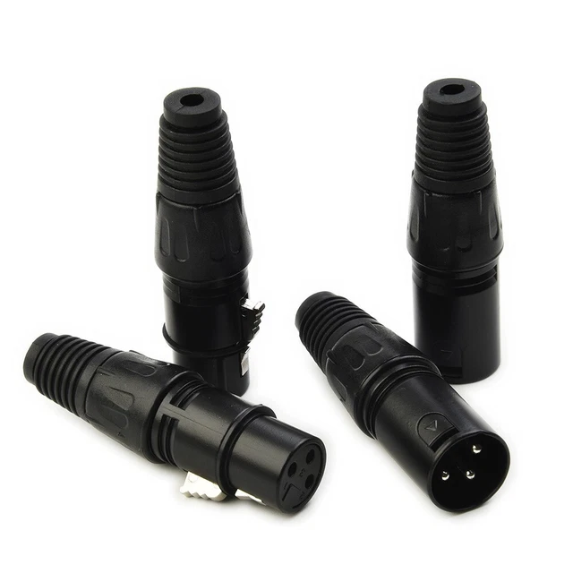 Connettori spina strumenti MIC spina serpente plastica + ferro nero