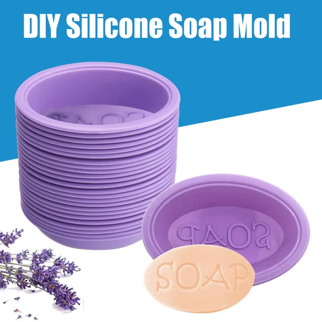 25 piezas/juego molde de silicona, fácil de limpiar, libre de BPA, molde de jabón, portátil