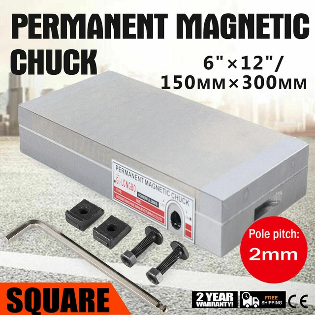 Magnetic Chuck For Grinding Machine 6x12 inch Permanent Magnetic Chuck