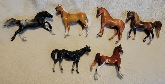 Lot of 6 Vintage Breyer Stablemates Model Horse Miniatures 1975 1999
