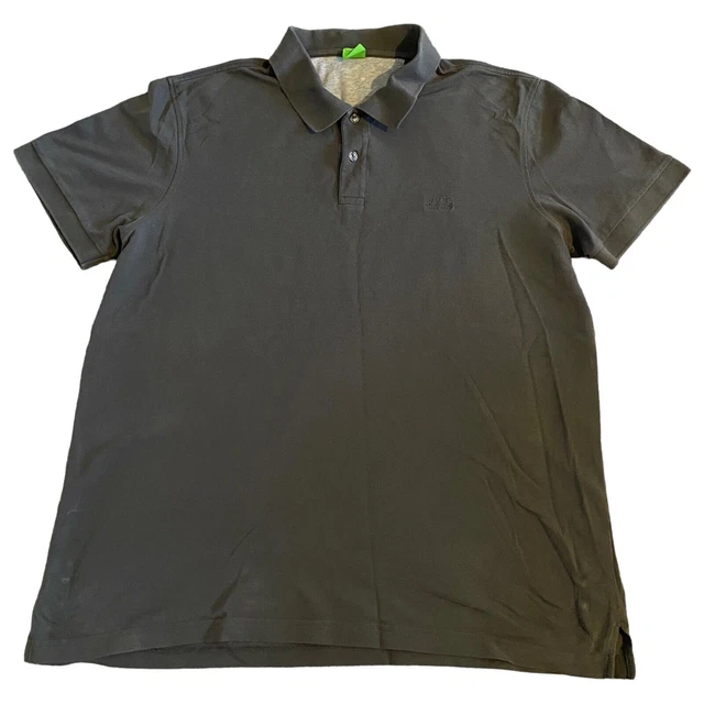 Polo Shirt Hugo Boss XXXL 3XL grigia manica corta cotone
