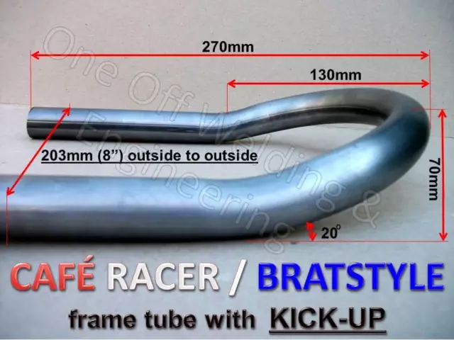 Cafe Racer / Brat Style Frame Loop / Hoop Tube With *Kick-Up* Cb500T Cb450 Cb350