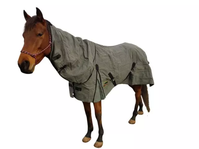 RUMANI Ripstop Waterproof Breathable PolyCotton Canvas LINED Horse Rug COMBO