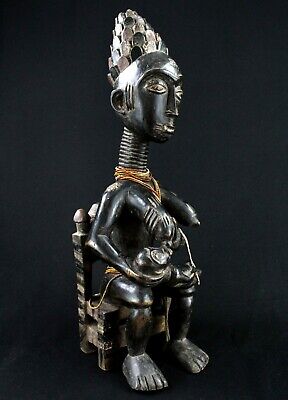 Art African tribal - Powerful Maternity Koulango Kulango Mother Child - 52 CMS 2