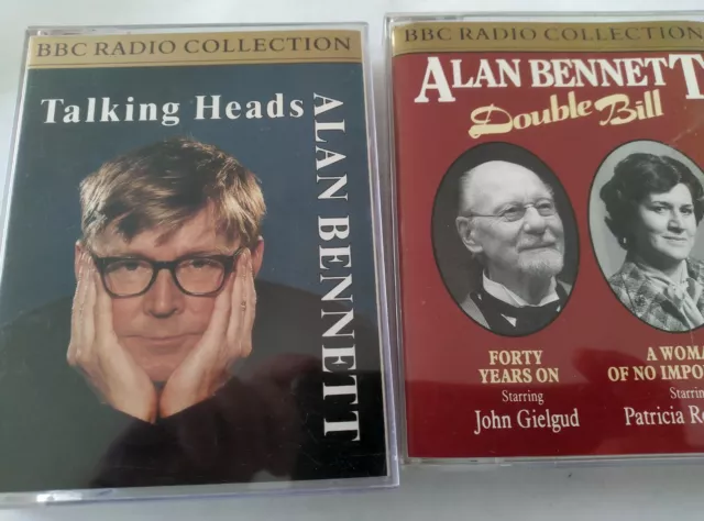 2 Alan Bennett Tape Sets : Double Bill + Talking Heads     2 Tapes Each