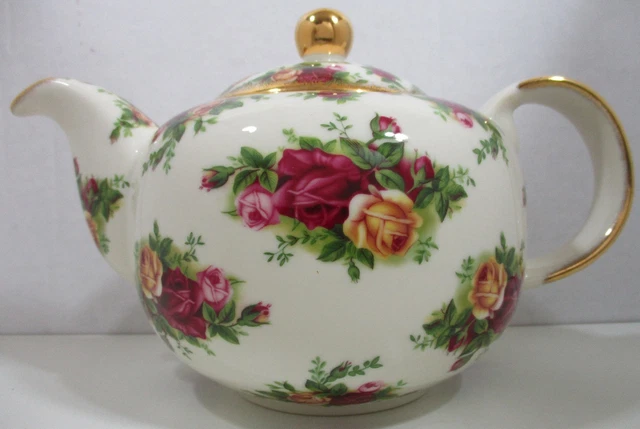 Royal Albert Old Country Rose Large Chintz Teapot Classic Series NEW Repair Neck