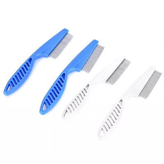 NEW Sale Plastic White Tooth Comb Pet Dog Cat Grooming Cleaning Remove Flea.di