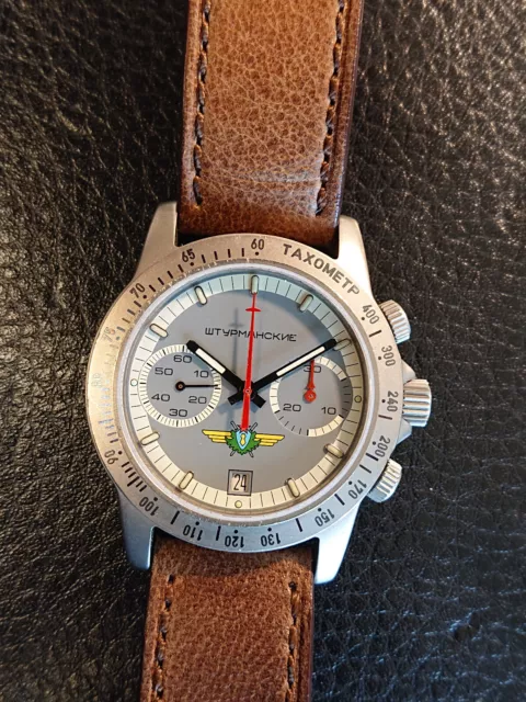 Poljot Sturmanskie chronograph 3133 titanium 2