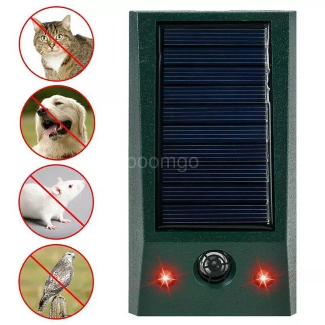 SALE Solar Power Mouse Repellent Deterrent Ultrasonic Repeller Bird Pest Animal