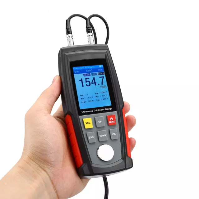 WT100A Wintact Digital Ultrasonic Thickness Gauge Tester Meter For Steel Measure