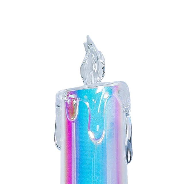 UK LED NIGHT Light Colourful Night Light Electric Candle Lamp for