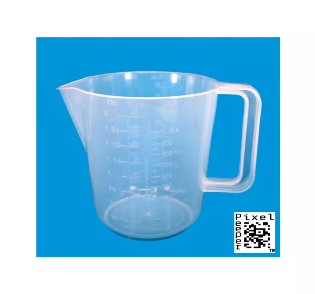 1000ml Measuring Jug for Darkroom Chemicals. 1 Litre Capacity. Easy to Clean