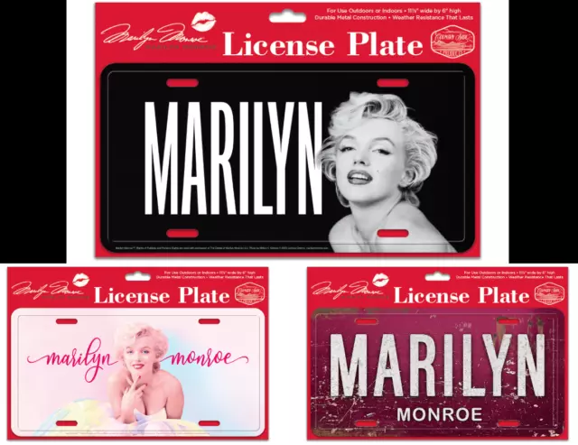 NEW! Marilyn Monroe Metal License Plate - Vogue Vanity Decorative - Pink, Black