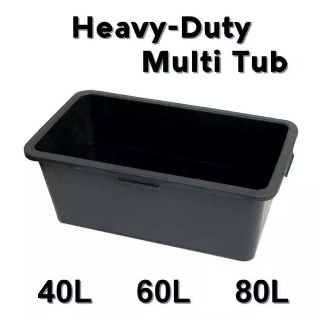 40L / 60L / 80L Multi Tub Horse Duck Feed Bucket Equine Stable Water Trough Pet