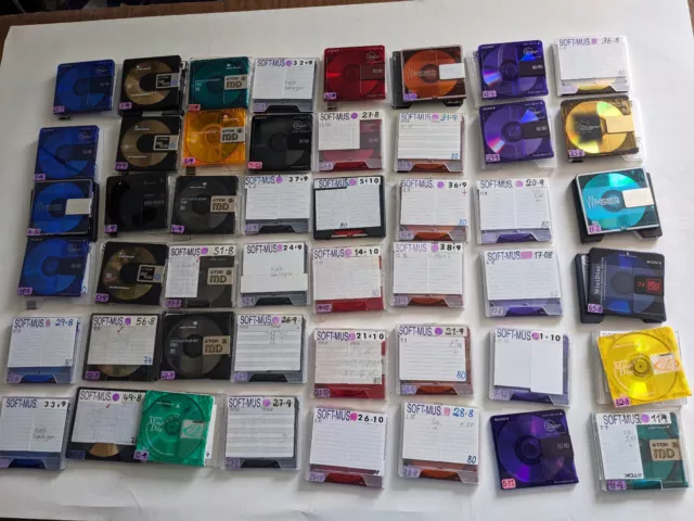 67x Mini-Disc Minidisc: TDK RXG 74 TDK MD 74 Maxell MD 74 Sony Premium MD 80