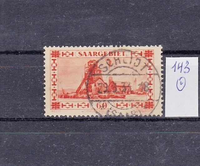 saargebiet bis 1934: Mi. Nr. 143 gestempelt