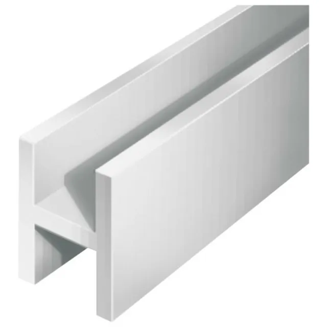 Alberts Alu-H-Profil 1000/9,1 x 12 mm silberfarbig (Aluminiumprofile H-Profil)