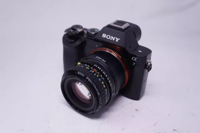 Sony E Mount Adapted 50Mm F1.7 Pentax-A Prime Lens All A7 Nex,A6000