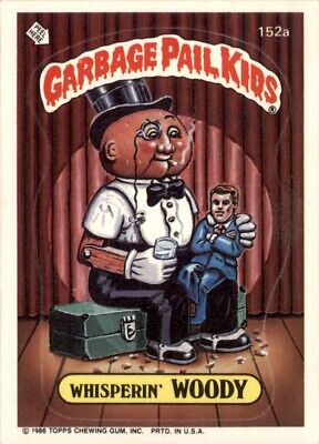 1986 Garbage Pail Kids Series 4 #152a Whisperin' Woody VG-EX