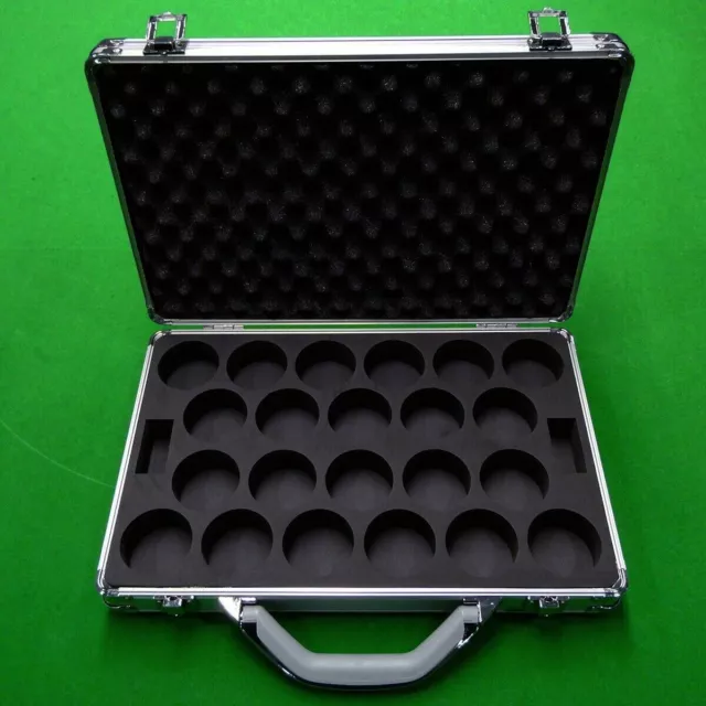 Britannia Aluminium Snooker Ball Carry Case For Full Size 2 1/16" Balls