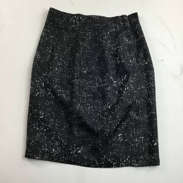 New Jacob Women's 100% Silk Black Mini Skirt Zipper Casual Size US 8