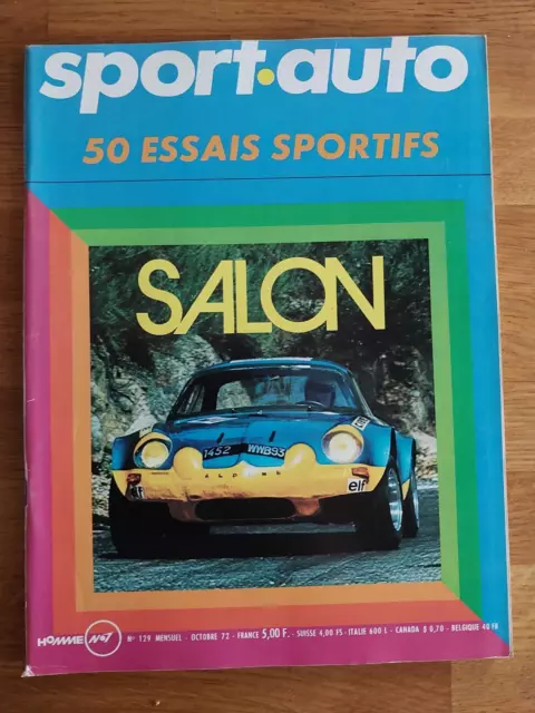 Sport Auto 1972 Nr. 129 Citroen SM - Ferrari - Maserati - Lamborghini - Jaguar E