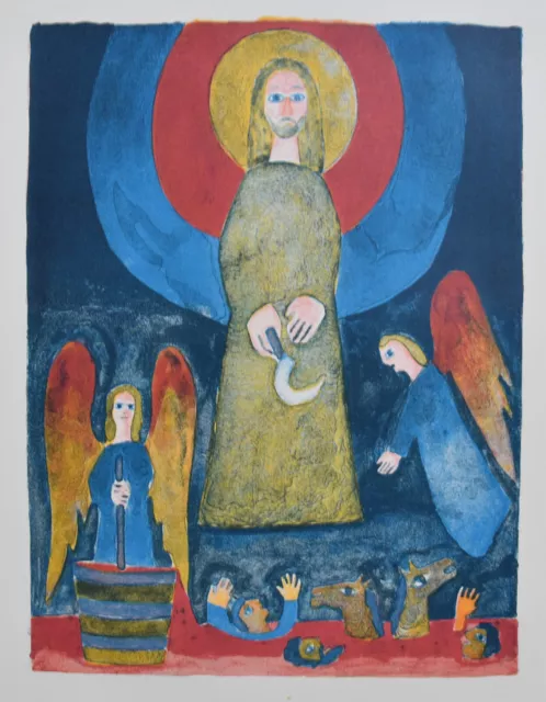 Simon Segal (1898-1969) - lithographie - Apocalypse selon St Jean (03)