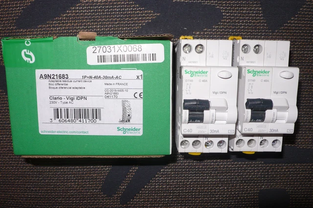 Schneider - Resi9 XP - disjoncteur différentiel - 3P+N - 20A - 30mA