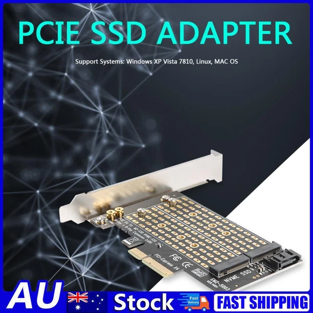 M+B Key M.2 NVME SSD to PCIE SATA Adapter Expansion Card for 2230 2242 2260 2280