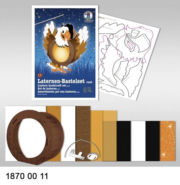 Bastelmappe Laternen-Bastelset Adler Laterne Basteln Bastel-Mappe-Set Neu