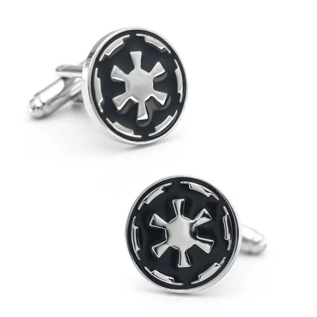 New! STAR WARS Imperial Cog Target Empire Logo Sith Cufflinks