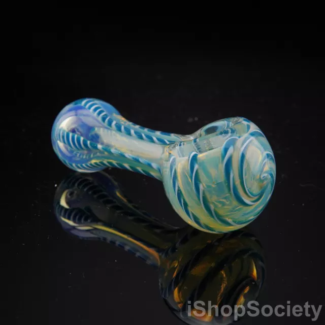 3" Portable Fumed Ribbon Tobacco Smoking Pipe Thick Collectible Pipes - P182C