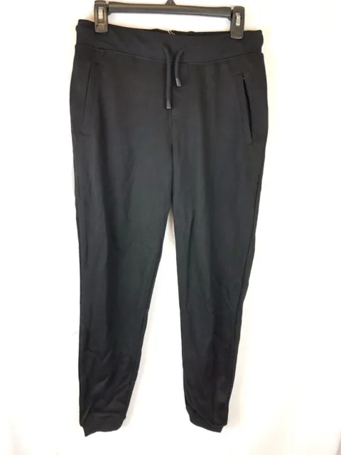 Modern Eternity Womens French Terry Jogger Pants Black Size Small