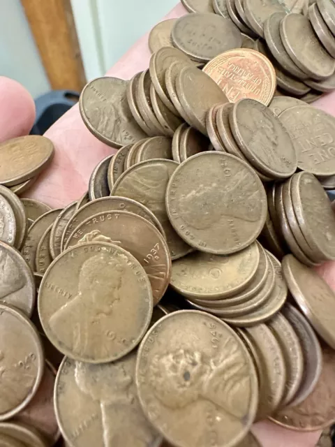 Unsearched Lincoln WHEAT CENTS BAG of 500 Truly Never Searched 1909-1958 Pennies