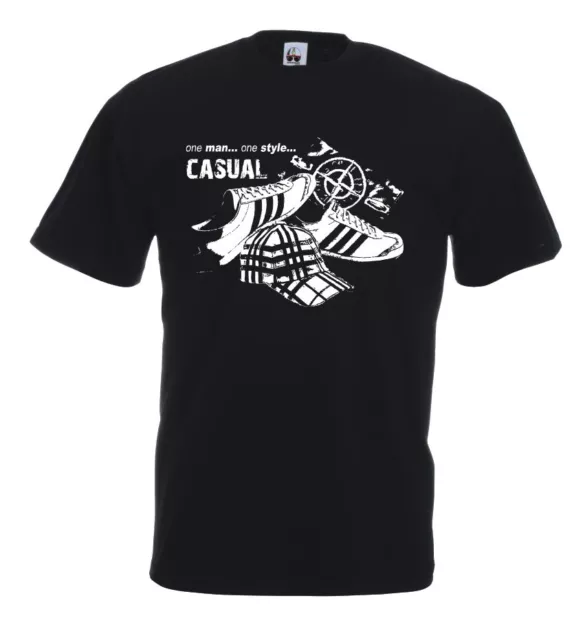 Maglia Casual Sunday U28_J T-shirt cotone Hooligans Mods Terrace crew