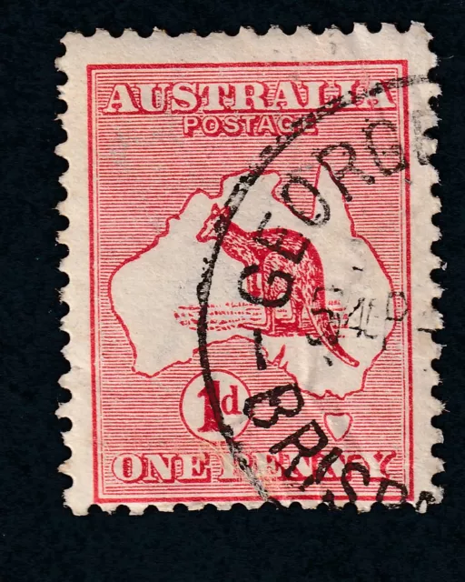 Australia Queensland "GEORGE STREET - BRISBANE" Postmark on 1D Kangaroo 