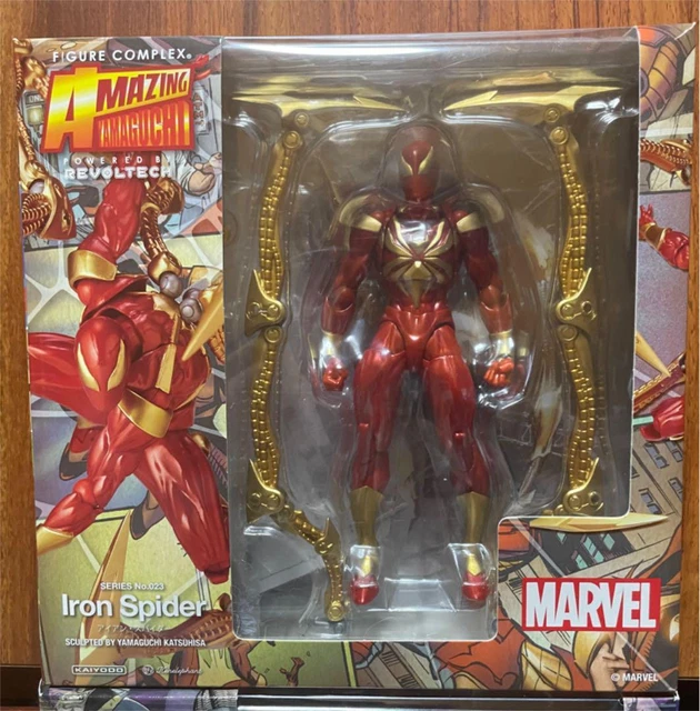 FIGURINE KAIYODO REVOLTECH 023 Iron Spider Amazing Yamaguchi EUR 266,11