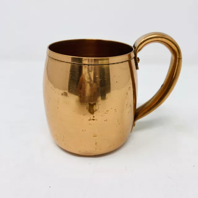 Vintage Solid Copper Mug Cup West Bend Aluminum Co. Metal 3.5" JF3