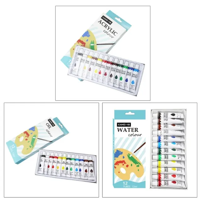 12ml Acrylic Rich Pigment Watercolor Paint Set for Clay Fabric